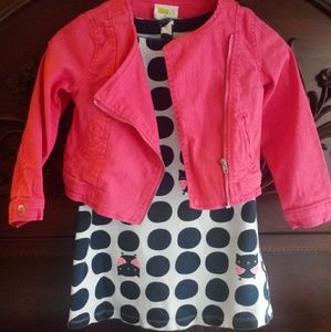 Girls 4t cute dress and matching jacket set